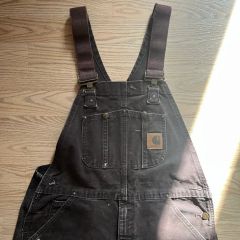 Carhartt 希少 フェード 90s オーバーオール ブラック - メルカリ