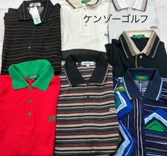 ケンゾーゴルフ ロゴジャガード ポロシャツブラック 日本製 サイズ1 