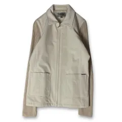 レノマ スポーツ アイボリー ニット ポリ ジップアップ ジャケット 95