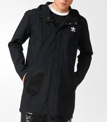 adidas Originals ナイロンパーカー モッズコート L ブラック Parka BQ3520