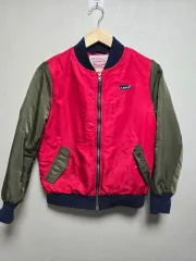 LEVI'S リーバイス レッド/カーキ バイカラー ブルゾン ジャケット 150のサムネイル