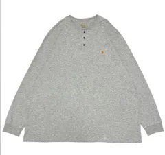 Carhartt カーハート ヘンリーネック ロゴ ポケット ロンT 3XL