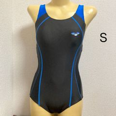 arena 練習用 競泳水着【L】ワンピース 黒 青 アリーナ 日本製 - メルカリ