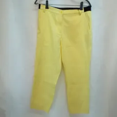 M1-02980 【Women】Otto collection (オットーコレクション) 七分丈パンツ ウエストゴム  13号 (L相当) /イエロー 表右膝に汚れあり K-夏のサムネイル