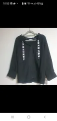 DKNY Sport ブラック フード ジップアップのサムネイル