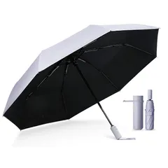 【日本のUVケア専門ブランド 】UVカット率100% 完全遮光 日傘 段階収納 晴雨兼用 軽量 280g スマートセーフティロック機能 コンパクト 折りたたみ レディース メンズ 男女兼用 遮熱 携帯便利 ワンタッチ自動開閉