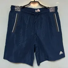 アディダス メンズ ウーブンショーツ スポーツ ハーフパンツ ナイロン ネイビー 涼しい XXL 36