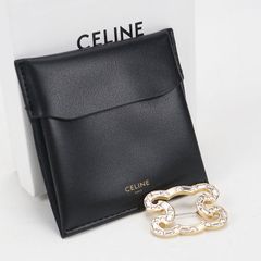 CELINE セリーヌ トリオンフ クリスタル ブローチ 未使用 レシート有 