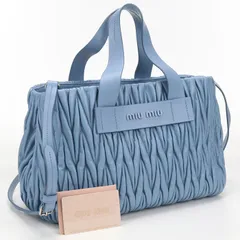 MIUMIU(OUTLET) ミュウミュウ アウトレット 2WAY マテラッセ トートバッグ ラムスキン【中古】 レディースのサムネイル
