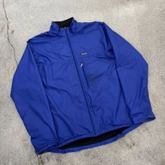 L] 99' patagonia ゼファー ジャケット ブルー ナイロン - メルカリ