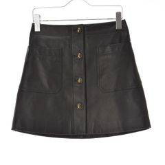 現行☆Christian Dior CDバックル ラムレザー スコート 黒 34 - メルカリ