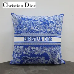 ◆Christian Dior◆ クリスチャン・ディオール トワル ドゥ ジュイ スクエアクッション ライオン/ヘビ/サル/トラ DIOR MAISON 18万のサムネイル