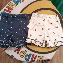 la poche biscuit リボンドット柄ショートパンツ　lp26ms022