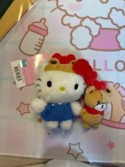 ハローキティ クマ ドール キーホルダー セット Sanrio ピクニック シリーズ (新品)