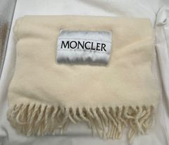 MONCLER】ストール フリンジ付 QRコード付【美品】正規品 3日間値下げ