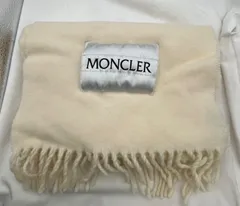 ▽MONCLER　モンクレール　マフラー/ホワイト　約168㎝　10903のサムネイル