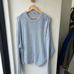 美品！seyto シルバー メッシュ編み スパンコールニット サイズ2 