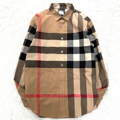 極美品　未使用に近い　バーバリー　現行　ノバチェック　シャツ　XLサイズ　目黒蓮 美品 目黒蓮着用】バーバリー メガチェック ノバチェック 長袖 シャツ