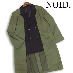 美品★ NOID. ノーアイディー 通年 レイヤード風 ダブルブレスト スプリング チェスター コート Sz.1　メンズ