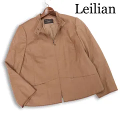 Leilian レリアン プラスハウス 通年★ スイングトップ ジャケット ブルゾン Sz.15+ レディース 大きいサイズ 日本製