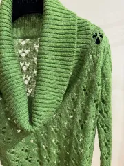 JP) 緑のレースニット