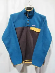 12FW patagonia Synchilla（シンチラ） スナップ-T フリース ブルー ブラウン イエロー ツートン