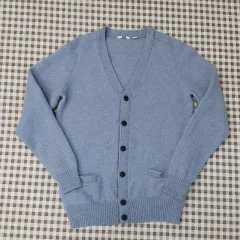UNIQLO ウール100 Vネックカーディガン メンズ95サイズ