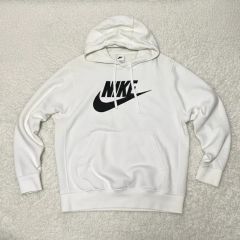Supreme Nike レザーアップリケ スウェットパーカー ホワイト - メルカリ