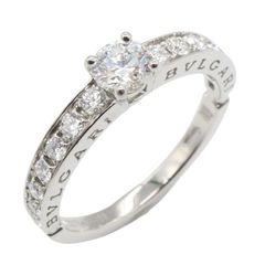 定価48万円】BVLGARIブルガリプラチナダイヤモンド9号レディース婚約 