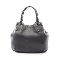 プラダ PRADA トートバッグ ブラック レザー トートバッグ レディース Used B