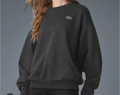 新品未使用】alo クロップドスウェット キャンドライトイエロー XS