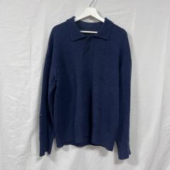 TAAKK ネイビー 長袖カットソー ポリロングスリーブシャツ - メルカリ