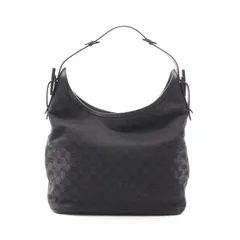 グッチ GUCCI ショルダーバッグ GGキャンバス 106242 ブラック キャンバス レザー ワンショルダー レディース Used B