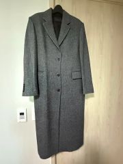 Spick& Span ヘリンボーンボリュームコート グレーオーバーサイズ M