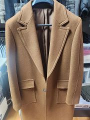 LANVIN PARIS ダブルチェスターコート キャメル - メルカリ