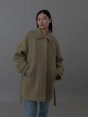 VELOUR BRUSHED WOOL MELTON HAND SEWN 未使用 - メルカリ