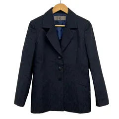 KARL LAGERFELD(カールラガーフェルド) ジャケット サイズ40 M レディース美品  - ネイビー 長袖/肩パッド/春/夏のサムネイル
