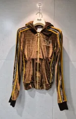 ドルチェ＆ガッバーナ D&G 正規品 レディース ツアーベルベット WHO ジップアップ ブラウン ストーン 装飾のサムネイル