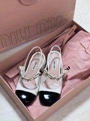 miumiu ミュウミュウ シアリングスニーカー シープスキンスニーカー 35