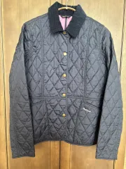 BARBOUR キッズ キルティング ジャケット ネイビーのサムネイル
