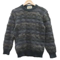 アイルランド製 ピュアウール100% ニット アラン フィッシャーマン L 