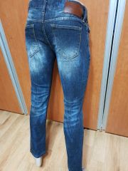 imp. ダメージ加工 デニムパンツ インディゴ Lサイズ - メルカリ