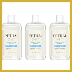 【 獣医師監修 】PETRAL 涙やけクリーナー 犬 猫 ＼フムスエキス配合 ／ 目やに 消臭 抗菌 100ml×3本セット (3本) 1のサムネイル