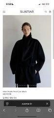 High-neck cocoon blouson / black 252ZOE - メルカリ