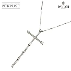 ダミアーニ DAMIANI フラメンティ クロス ダイヤ ネックレス 50cm K18 WG ホワイトゴールド 750 Necklace 90318931のサムネイル