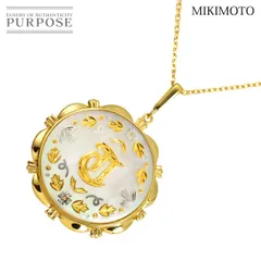 ミキモト MIKIMOTO ピクウェ シェル ネックレス 43cm K18 YG イエローゴールド 750 Necklace 90319385のサムネイル