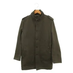 エムケーミッシェルクランオム MK MICHEL KLEIN HOMME コート 48 カーキ スタンドカラー 長袖 肩章 中綿ライナー付き /AH41 ■ECA004のサムネイル