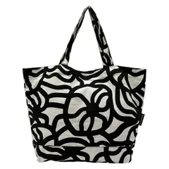 marimekko(マリメッコ) トートバッグ - 白×黒