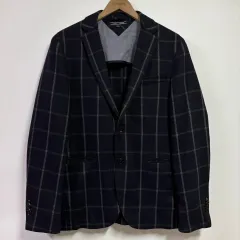 50 Tommy Hilfiger トミーヒルフィガー ウール CHECK ブレーザー ジャケット