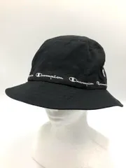Champion チャンピオン ブランドロゴ ジャガード バケット ハット size58?/黒 ■■ レディース
